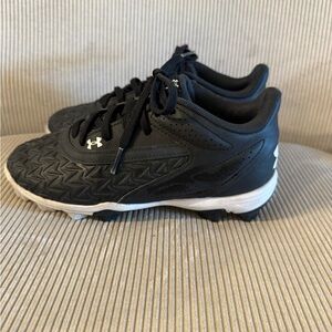 Under Armour Kids Black and White Turf Sneakers